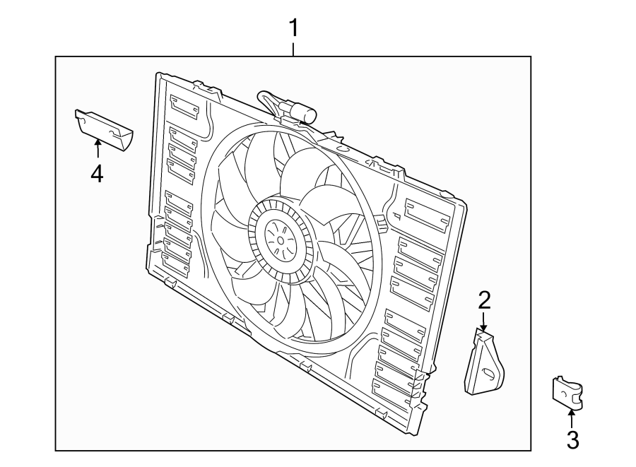 Diagram COOLING FAN. for your 2006 Porsche Cayenne  Turbo Sport Utility 