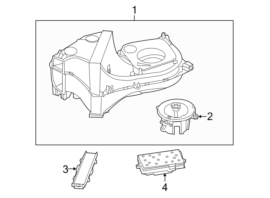 Diagram AIR CONDITIONER & HEATER. BLOWER MOTOR & FAN. for your 2014 Porsche Cayenne   