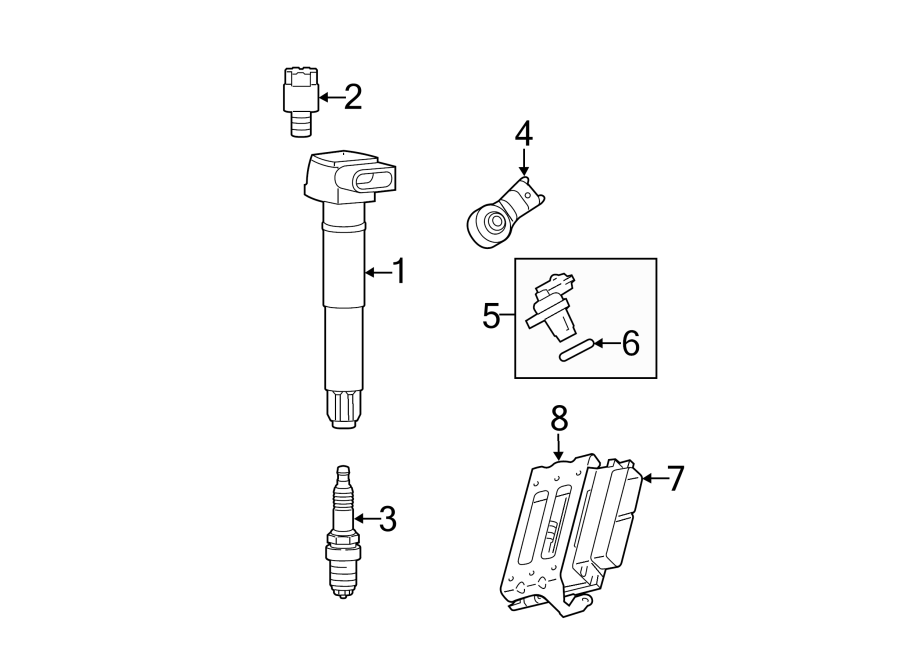 Diagram IGNITION SYSTEM. for your 2004 Porsche Cayenne   