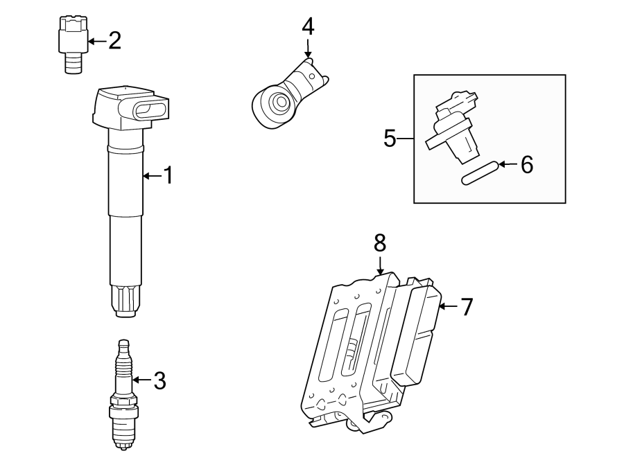 Diagram IGNITION SYSTEM. for your 2009 Porsche Cayenne  Turbo Sport Utility 