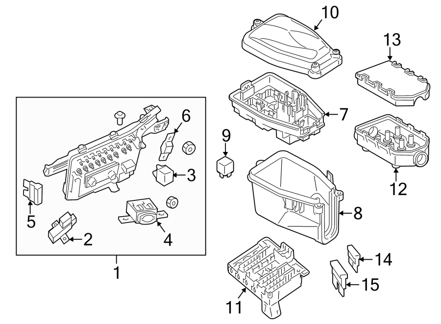 Diagram FUSE & RELAY. for your 2008 Porsche Cayenne  Turbo Sport Utility 