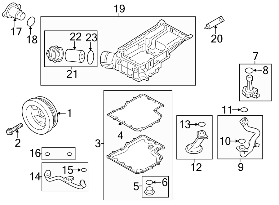 Diagram ENGINE PARTS. for your 2014 Porsche Cayenne  Turbo S Sport Utility 