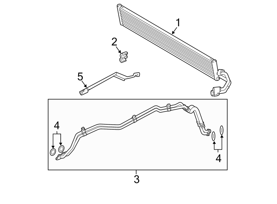 Diagram TRANS OIL COOLER. for your 2010 Porsche Cayenne  Turbo Sport Utility 