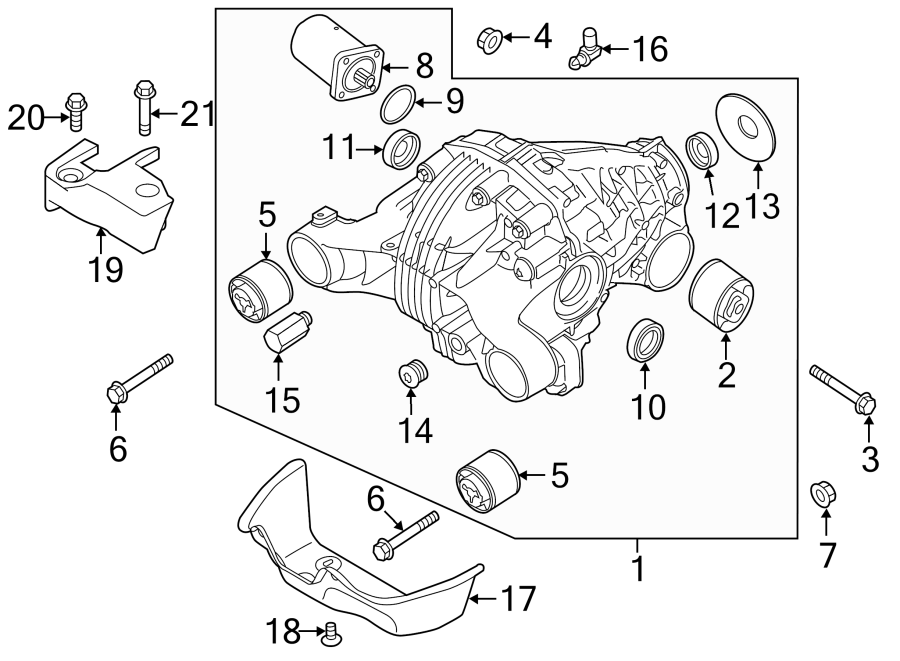 Diagram REAR SUSPENSION. AXLE & DIFFERENTIAL. for your 2015 Porsche Cayenne   