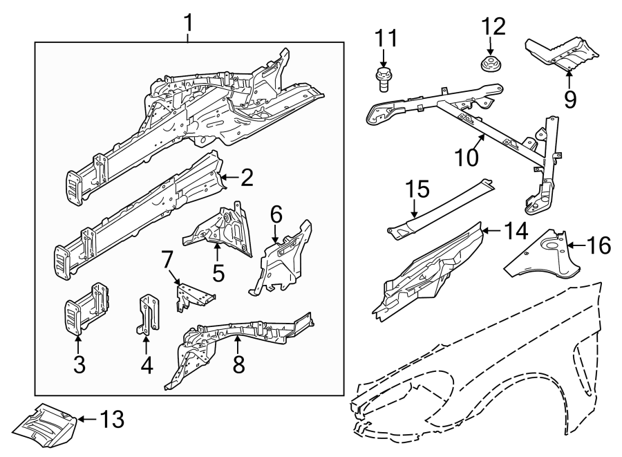 3STRUCTURAL COMPONENTS & RAILS.https://images.simplepart.com/images/parts/motor/fullsize/6951225.png