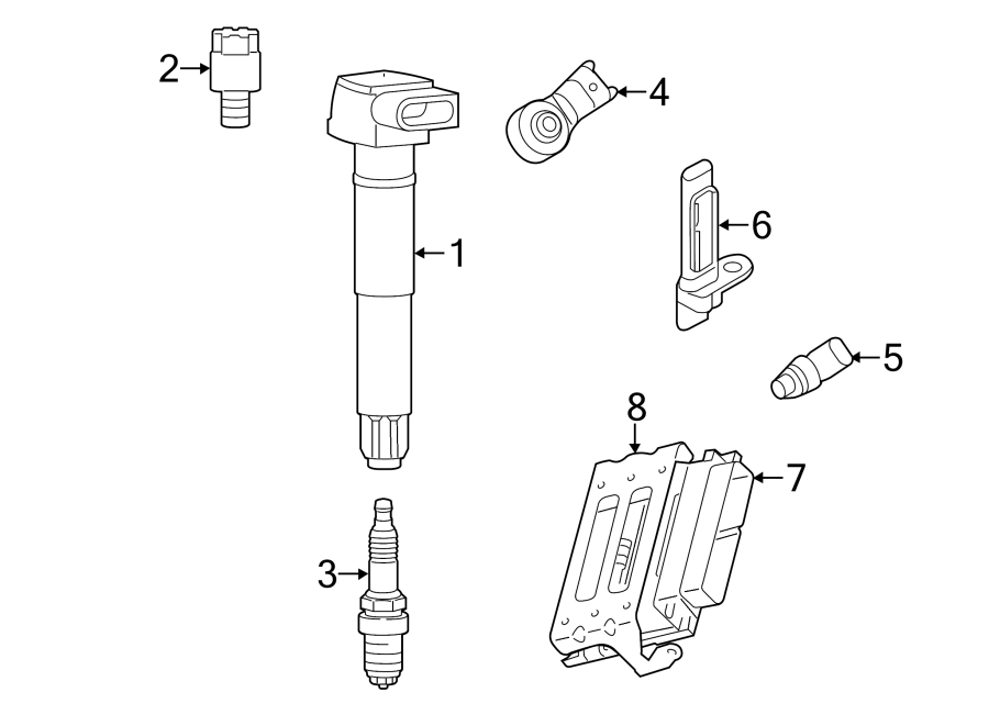 Diagram IGNITION SYSTEM. for your 2014 Porsche Cayenne  Diesel Sport Utility 