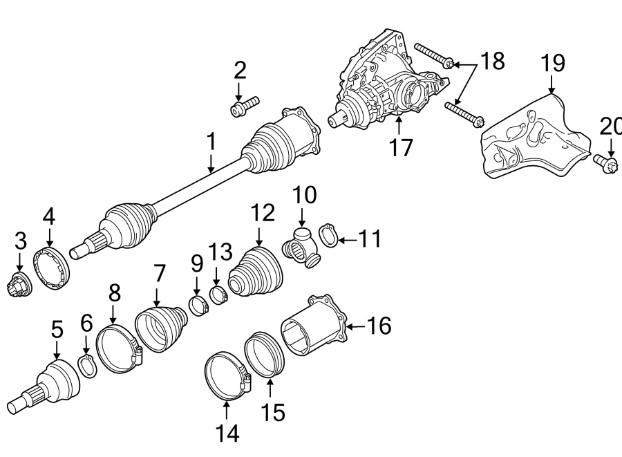 Diagram Front suspension. Roof. Carrier & front axles. for your Porsche Cayenne  