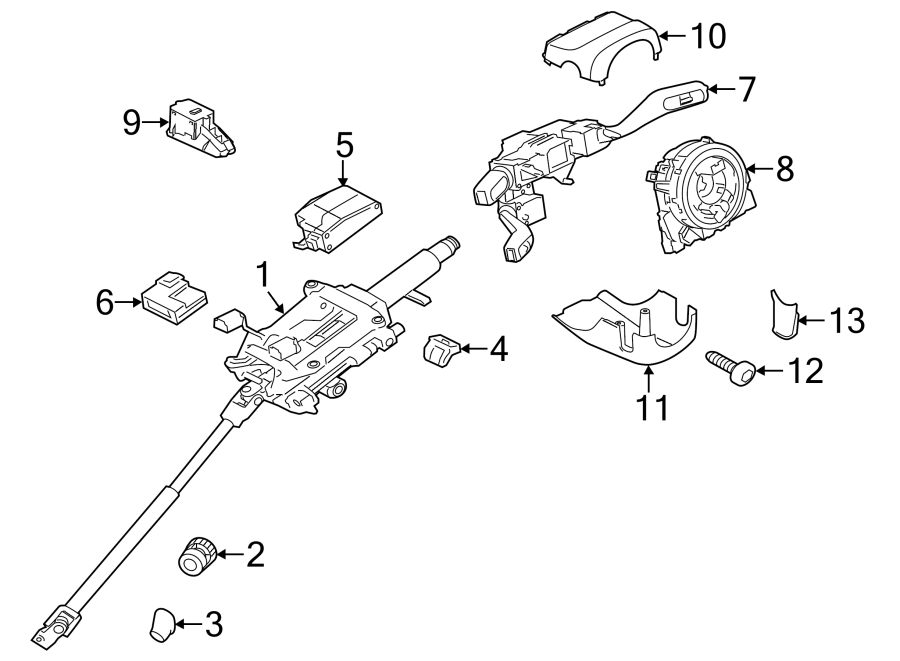 10SHROUD. STEERING COLUMN ASSEMBLY. SWITCHES & LEVERS.https://images.simplepart.com/images/parts/motor/fullsize/6951610.png