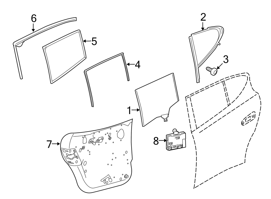 7REAR DOOR. GLASS & HARDWARE.https://images.simplepart.com/images/parts/motor/fullsize/6951960.png