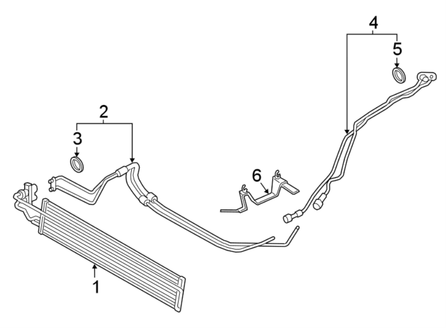 Diagram TRANS OIL COOLER. for your Porsche Panamera  