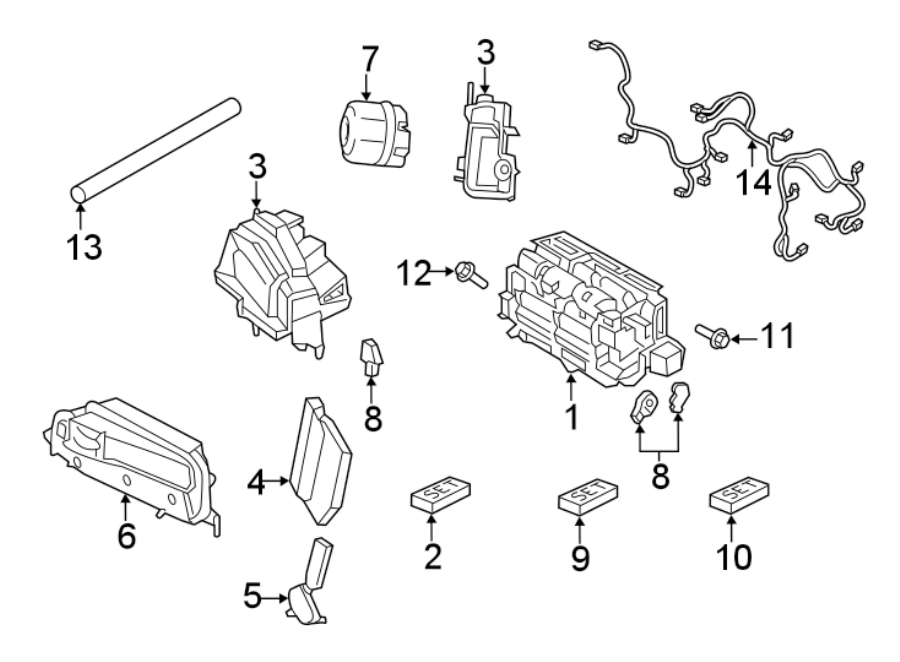 Diagram AIR CONDITIONER & HEATER. EVAPORATOR & HEATER COMPONENTS. for your Porsche Cayenne  