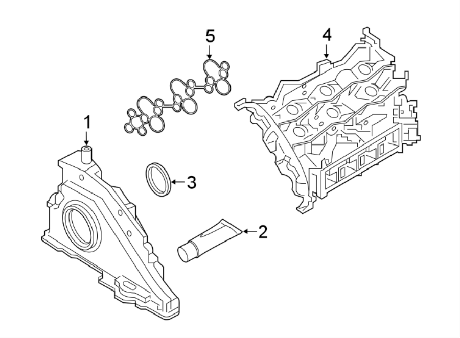 Diagram VALVE & TIMING COVERS. for your 2010 Porsche Cayenne   