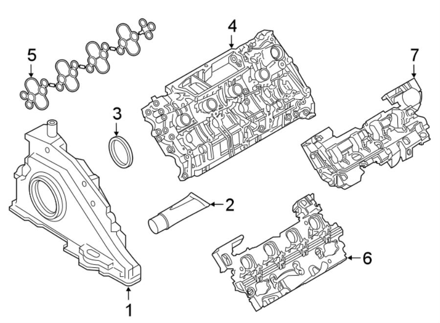 Diagram VALVE & TIMING COVERS. for your 2010 Porsche Cayenne   