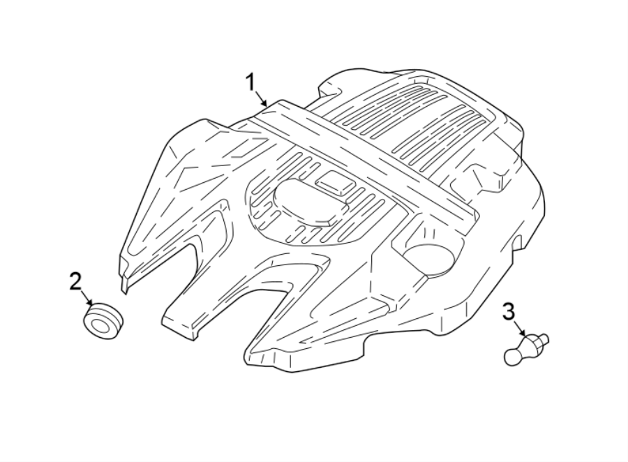 Diagram ENGINE APPEARANCE COVER. for your 2013 Porsche Cayenne  S Hybrid Sport Utility 