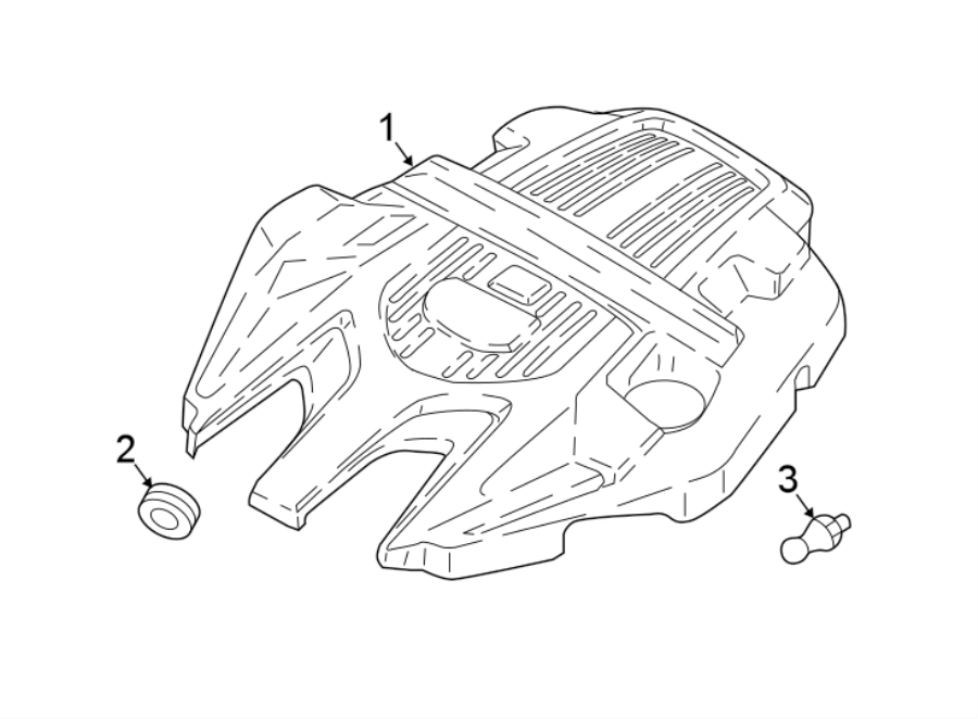 Diagram ENGINE APPEARANCE COVER. for your 2013 Porsche Cayenne  S Hybrid Sport Utility 