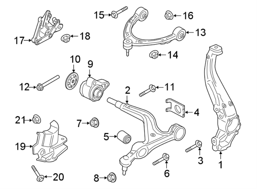 Diagram FRONT SUSPENSION. SUSPENSION COMPONENTS. for your 2015 Porsche Boxster   