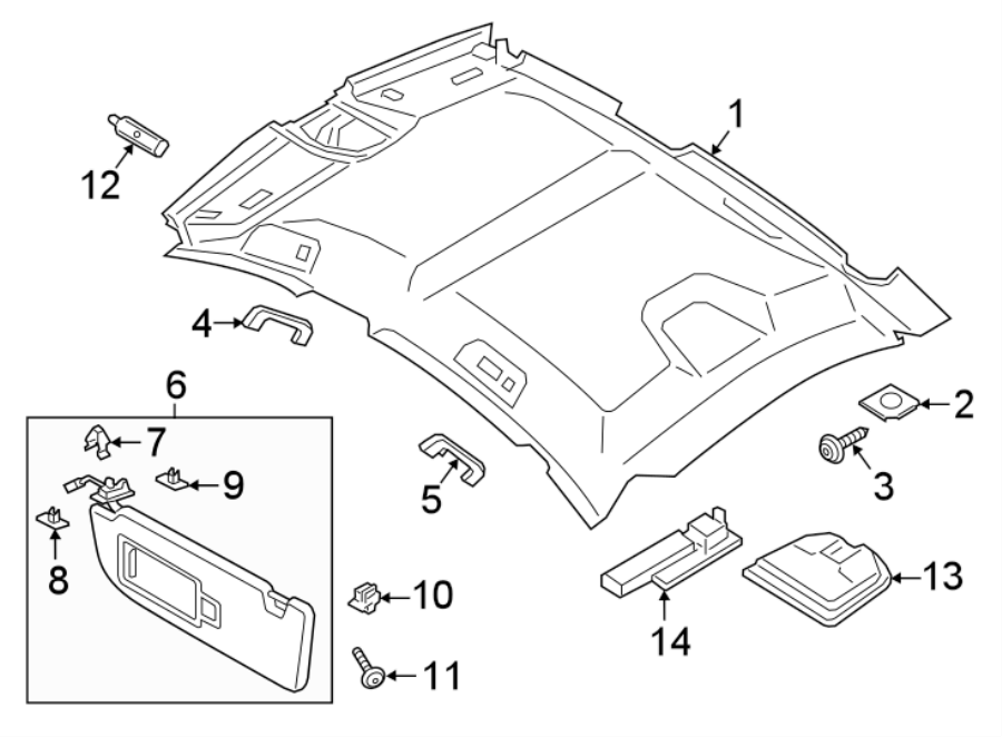 ROOF. INTERIOR TRIM.