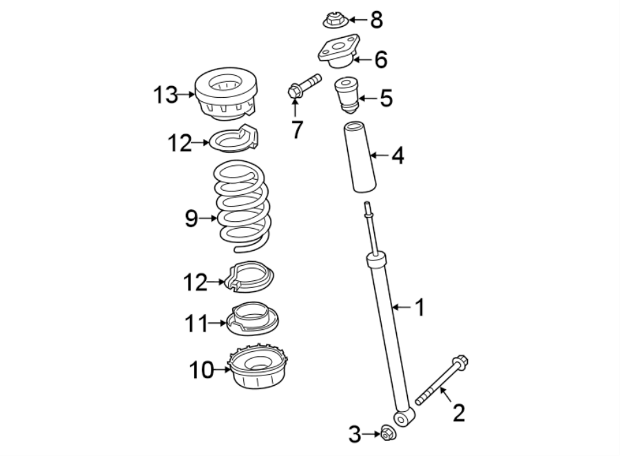 Diagram REAR SUSPENSION. SHOCKS & COMPONENTS. for your 2016 Porsche Cayenne  Base Sport Utility 