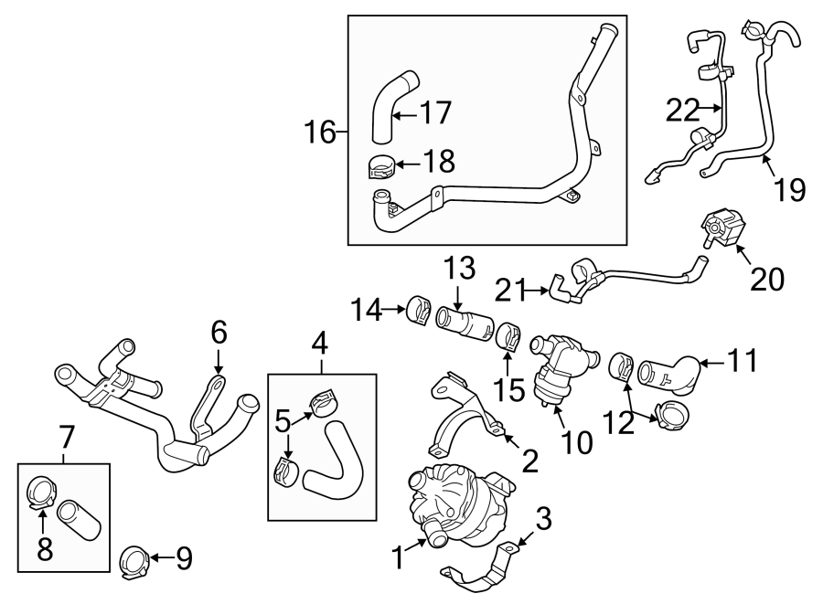 Diagram PUMP & HOSES. for your 2018 Porsche Cayenne  Turbo Sport Utility 