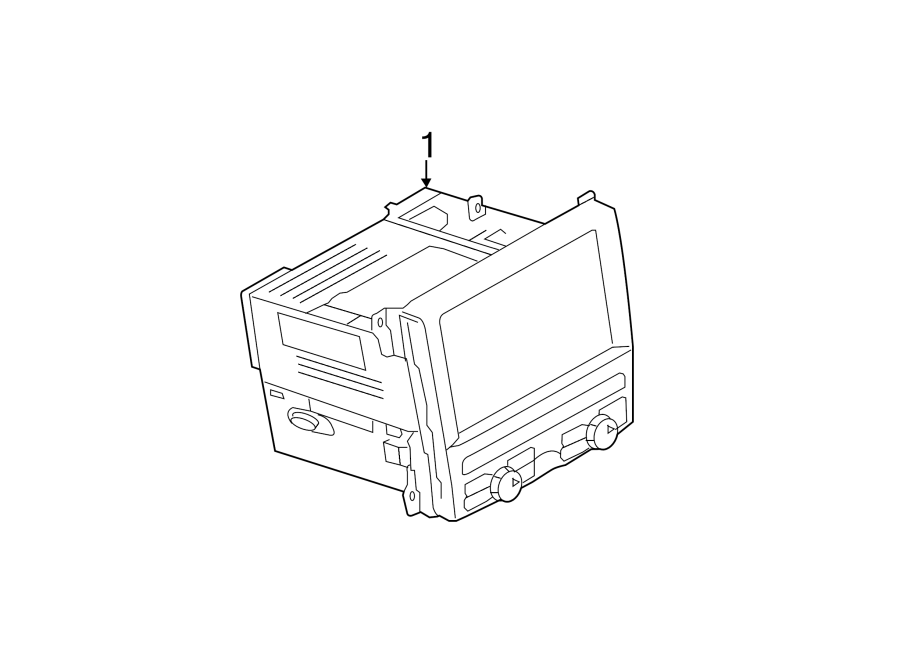 1INSTRUMENT PANEL. NAVIGATION SYSTEM COMPONENTS.https://images.simplepart.com/images/parts/motor/fullsize/6955140.png