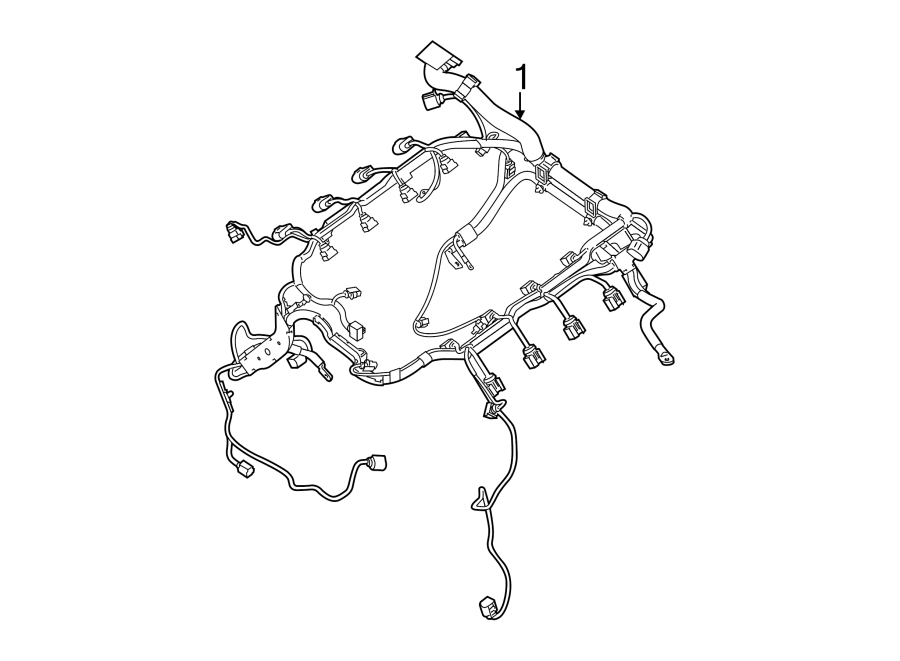 Diagram WIRING HARNESS. for your Porsche Panamera  