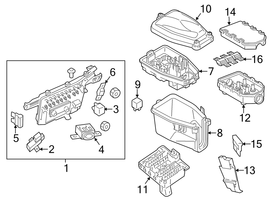 Diagram FUSE & RELAY. for your 2004 Porsche Cayenne  S Sport Utility 