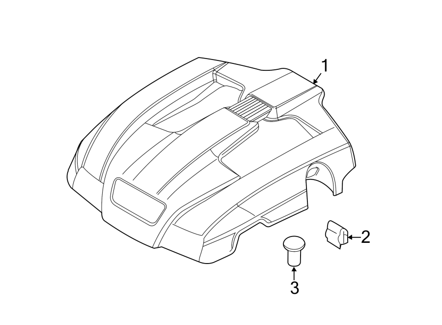 Diagram ENGINE APPEARANCE COVER. for your 2018 Porsche 911   