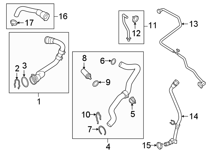 Diagram HOSES & LINES. for your 2019 Porsche Cayenne  S Sport Utility 