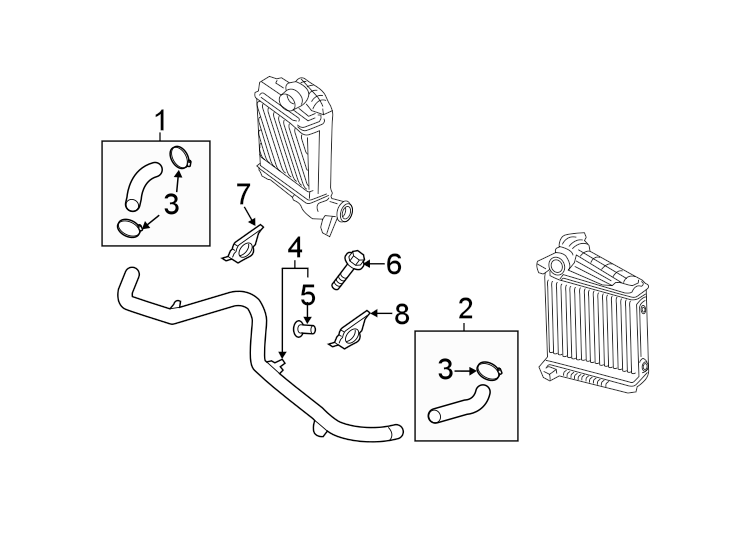 Diagram Intercooler. for your 2018 Porsche Panamera   