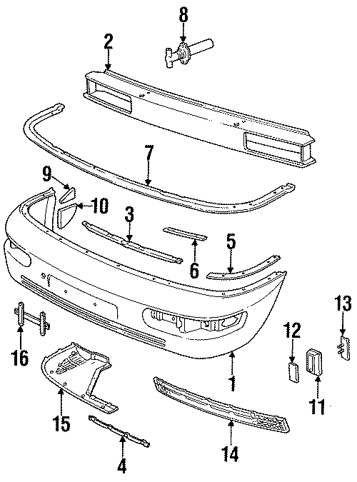 15FRONT BUMPER. BUMPER & COMPONENTS.https://images.simplepart.com/images/parts/motor/fullsize/696015.png