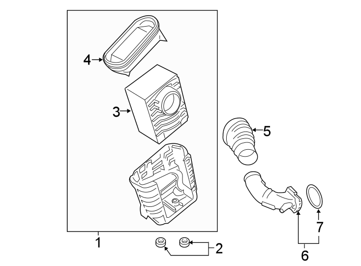 Diagram ENGINE / TRANSAXLE. AIR INTAKE. for your 2016 Porsche Cayenne  GTS Sport Utility 