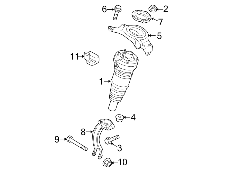 Diagram FRONT SUSPENSION. STRUTS & COMPONENTS. for your Porsche