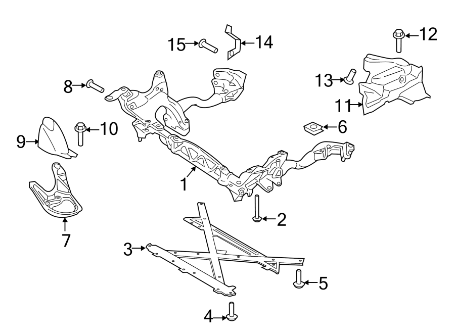 Diagram FRONT SUSPENSION. SUSPENSION MOUNTING. for your 2006 Porsche Cayenne  S Sport Utility 