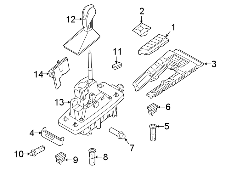 Diagram CENTER CONSOLE. for your Porsche