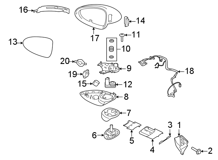 9Front door. Outside mirrors.https://images.simplepart.com/images/parts/motor/fullsize/6960729.png