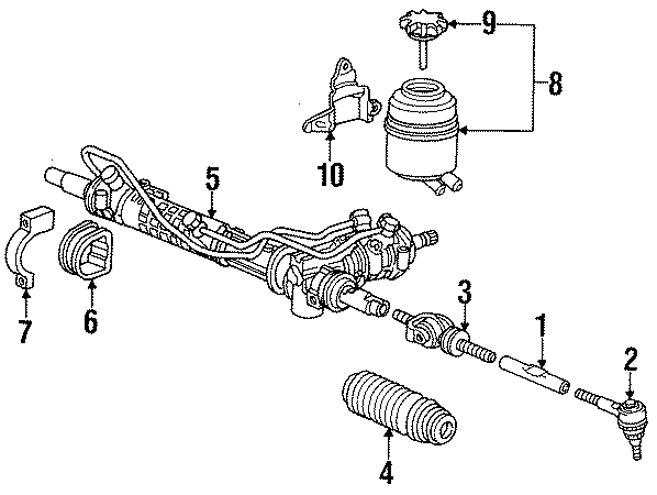 Diagram STEERING GEAR & LINKAGE. for your 2014 Porsche Cayenne  Diesel Platinum Edition Sport Utility 