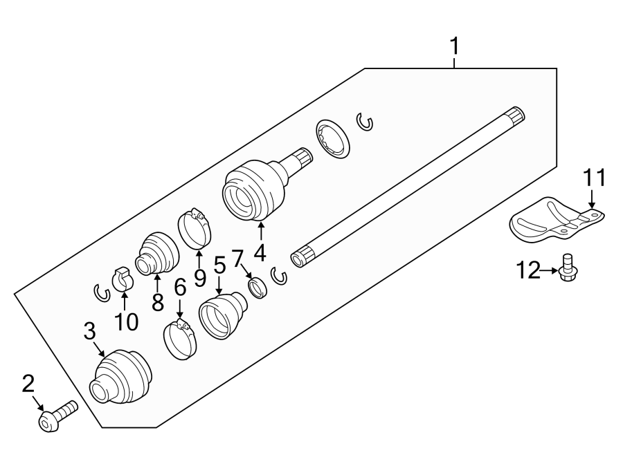 Diagram REAR SUSPENSION. DRIVE AXLES. for your 2015 Porsche Macan   