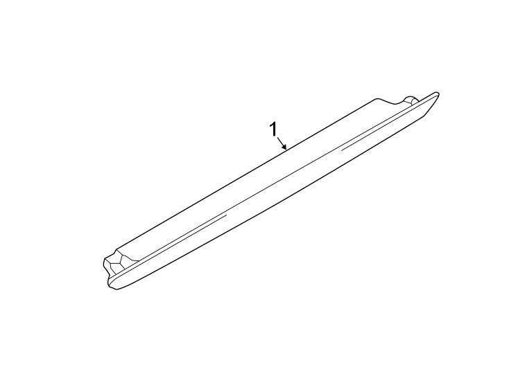 Full size assembly image of REAR LAMPS. HIGH MOUNTED STOP LAMP. (1/1)
