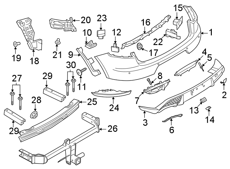 9Rear bumper. Bumper & components.https://images.simplepart.com/images/parts/motor/fullsize/6960952.png