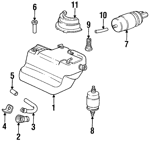 Diagram FUEL SYSTEM COMPONENTS. for your 2014 Porsche Cayenne  GTS Sport Utility 