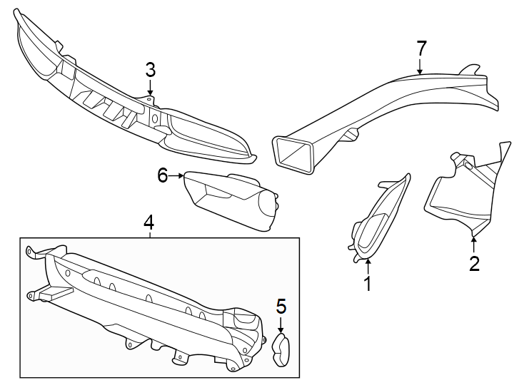 2Front bumper & grille. Grille & components.https://images.simplepart.com/images/parts/motor/fullsize/6965028.png