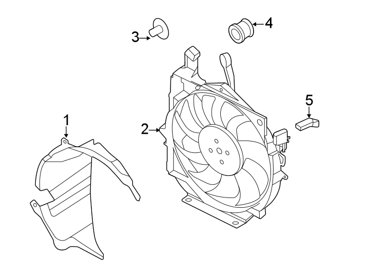 Diagram Cooling fan. for your 2020 Porsche Cayenne   