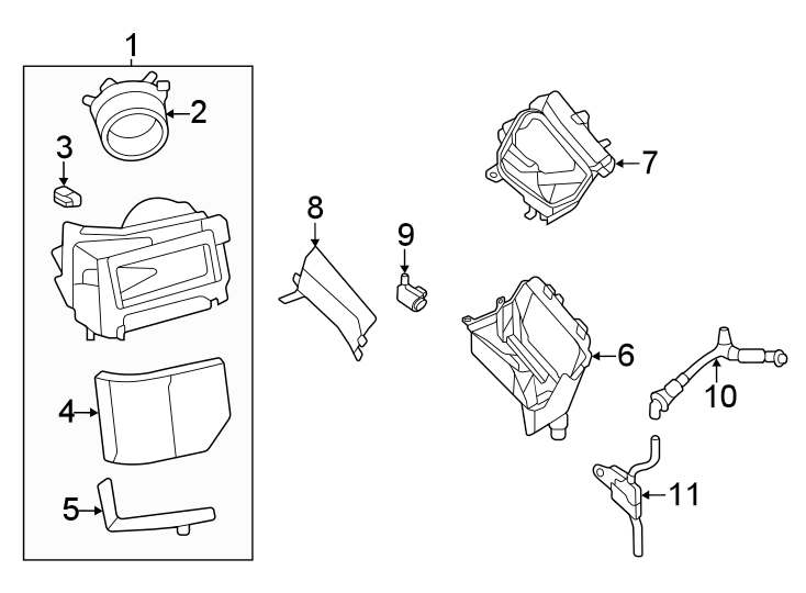 Diagram Air conditioner & heater. Blower motor & fan. for your Porsche Cayenne  