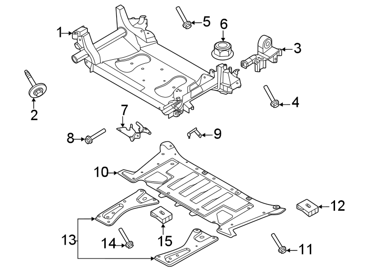 Diagram Front suspension. Suspension mounting. for your 2016 Porsche Cayenne  Base Sport Utility 