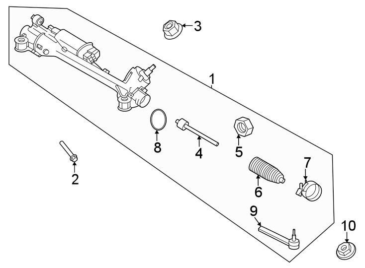 Diagram Steering gear & linkage. for your 2016 Porsche Panamera   