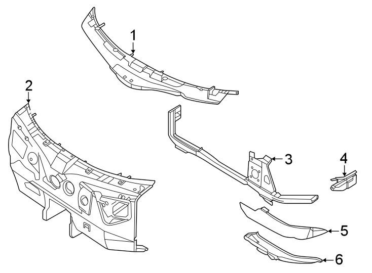 Diagram Cowl. for your 2014 Porsche Cayenne   