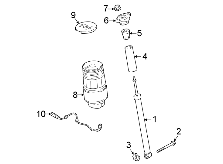 Diagram Rear suspension. Shocks & components. for your 2016 Porsche Cayenne  Base Sport Utility 