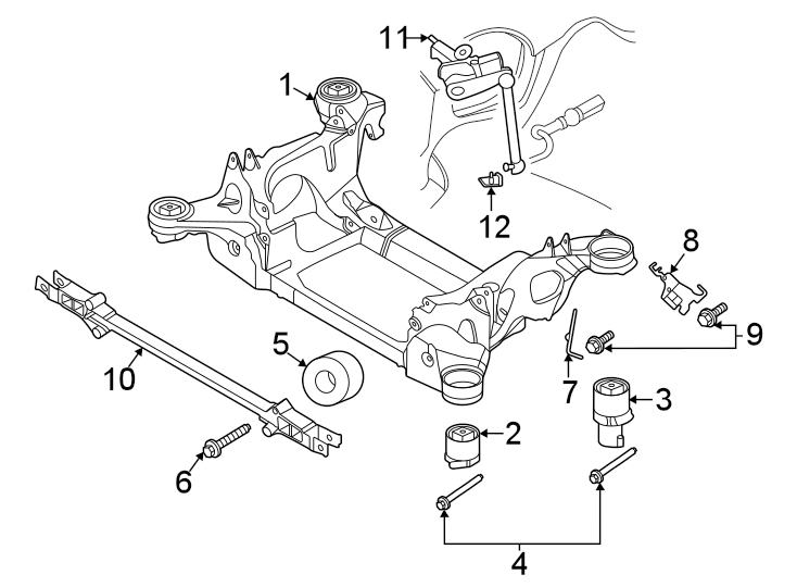 Diagram Rear suspension. Suspension mounting. for your 2014 Porsche Cayenne  S Sport Utility 