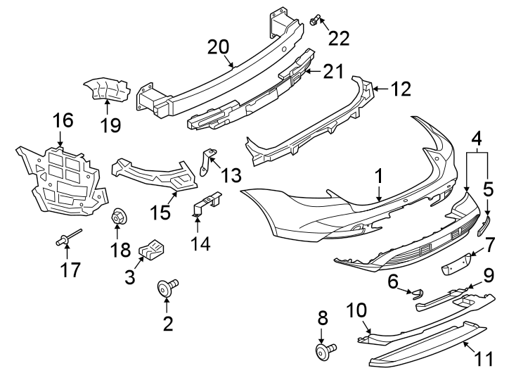 9Rear bumper. Bumper & components.https://images.simplepart.com/images/parts/motor/fullsize/6965996.png