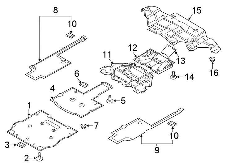 16Front structural components. Splash shields.https://images.simplepart.com/images/parts/motor/fullsize/6970066.png